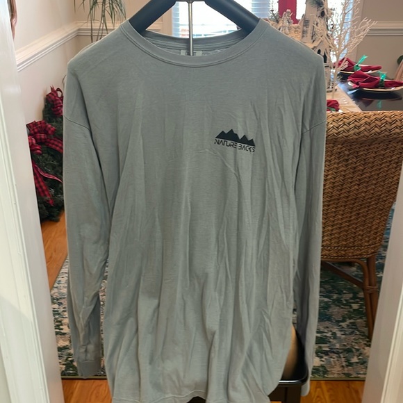 Men’s Nature Backs LS tee shirt. Gray XL. NWT. - Picture 1 of 6